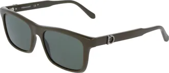 Ferragamo Green Square Mens Sunglasses SF2060SE 324 55