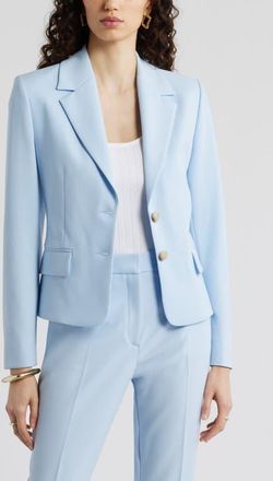 Nordstrom The Hanna Slim Fit Blazer in Blue Floaty at Nordstrom, Size Xx-Large