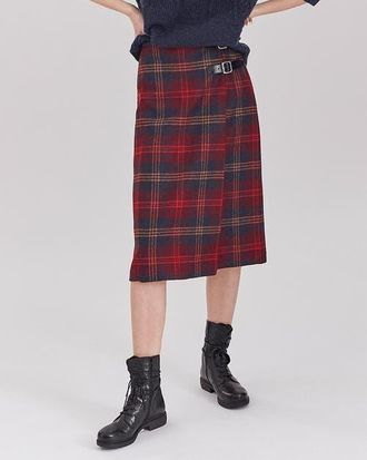 Celtic & Co. Midi Celt Kilt in Cairngorm Claret at Nordstrom, Size 4