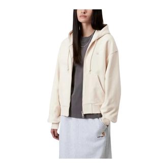 Carhartt Work in Progress Carhartt Wip, Zip-throughs, female, Beige, Size: S Hooded Casey Jacket