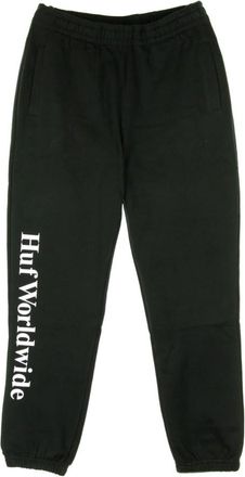HUF Zwarte Fleece Broek - Heren - Sweatpants - Zwart - XL - Broeken
