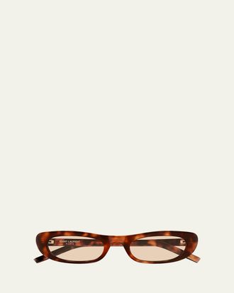 Saint Laurent SL 557 Cat-Eye Acetate Sunglasses