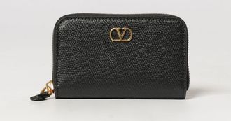 Valentino Garavani Portafoglio con zip VLogo Signature in pelle di vitello