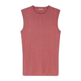 Joseph Calife Ribbed Tank Top - Dames - Tops zonder mouwen - Roze - L - Katoen - Tops