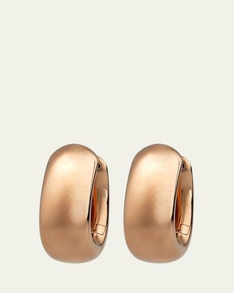POMELLATO Iconica 18k Rose Gold Huggie Hoop Earrings