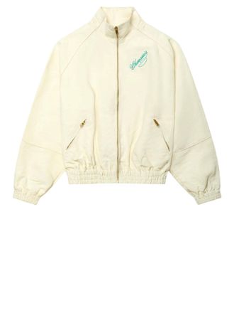 Willy Chavarria Cream Embroidered Viscose-Blend Jacket