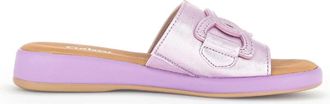 Gabor Lichtgewicht Damessandaal met Optimaal Comfort - Dames - Sandalen - Paars - 42 EU - Leer - Schoenen