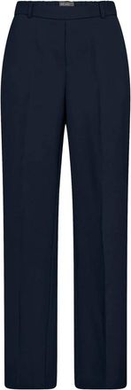 Mos Mosh Stijlvolle Mmbai Miley Broek Navy - Dames - Straight fit broeken - Blauw - S - Polyester - Broeken