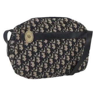 Dior Pre-owned Vintage Trotter Canvas Shoulder Bag - Dames - Pre-owned - Veelkleurig - Maat: ONE Size Leer