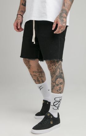 Siksilk Negro crudo crudo XS