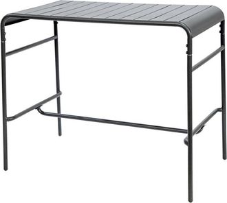 Sweeek 4-seater metal garden bar table, Amelia 120cm, Anthracite, 120x70x95 cm