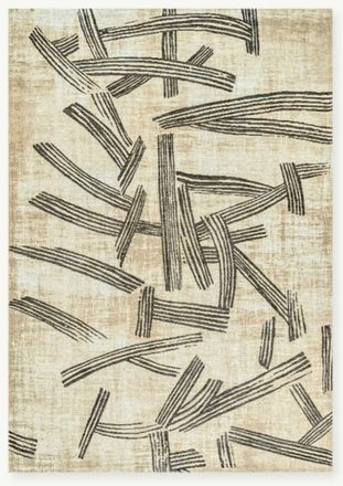Novatrend Alfombra moderna tejida plana Beige 140x200 cm