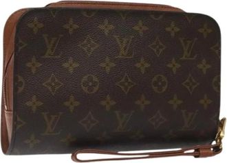 Louis Vuitton Pre-owned Clutches, female, Brown, Size: ONE SIZE Pre-owned Monogram Orsay Clutch Bag