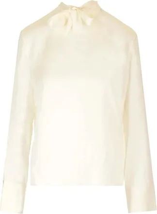 Theory Silk Blouse - female - Theory - Blouses - Beige - L - Blouses & Shirts