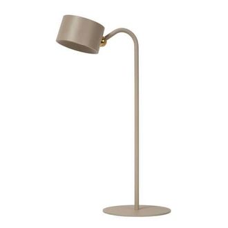 Lucide JOLAN - Oplaadbare Bureaulamp - Accu/Batterij - LED Dim to warm - 1x3,5W 2700K/5700K - Taupe