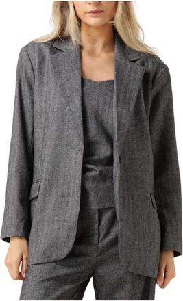 Second Female Waleria Blazer - Dames - Blazers - Grijs - XL - Wol - Jassen