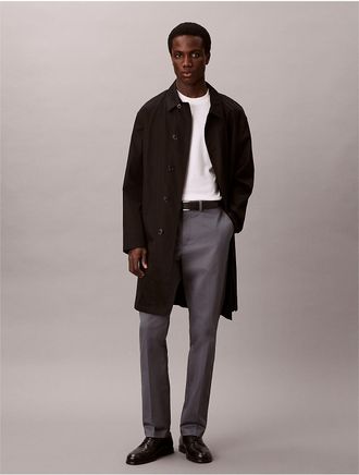 Calvin Klein Mens Cotton Stretch Slim Trousers - Blue - 29W x 30L