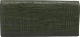 Loewe Pre-owned Leather Wallet - Dames - Vintage Accessoires - Groen - ONE Size - Leer - Vintage