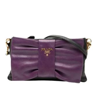 Prada Pre-owned Cross Body Bags, female, Purple, Size: ONE SIZE Pre-owned Vintage Cross Body Bag