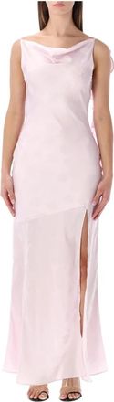Rotate Floral Jacquard Maxi Jurk - Dames - Avondkleed - Paars - XS - Kleedjes
