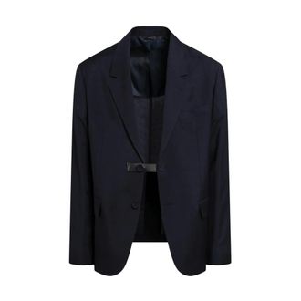 Fendi Giacca Monopetto - male - Fendi - Blazers - Blue - L - Jackets