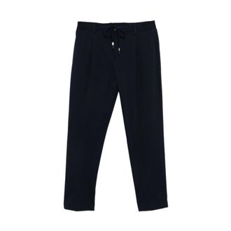 Daniele Alessandrini Cropped Trousers, male, Blue, Size: 2XL Cropped Trousers