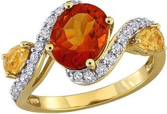 Rina Limor Gold-Plated Silver 3.54 Ct. Tw. Gemstone Ring