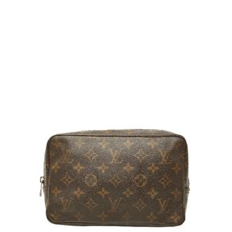 Louis Vuitton Monogram Brown Pvc Leather Pouch (Pre-Owned)