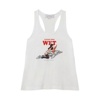 Stella McCartney Stella McCartney, Sleeveless Tops, female, White, Size: M Top