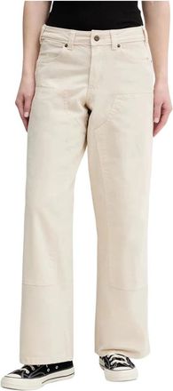 Dickies Wide Jeans - Dames - Jeans - Beige - Maat: W28 Denim