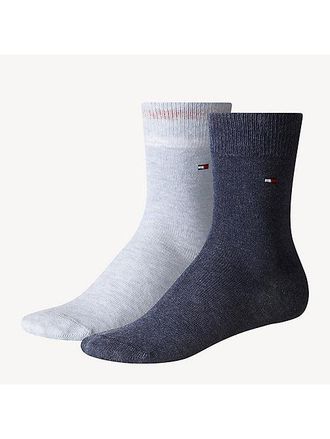 Tommy Hilfiger Set van 2 paar enkelsokken met geborduurde vlag