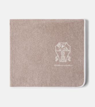 Brunello Cucinelli Logo cotton terry towel