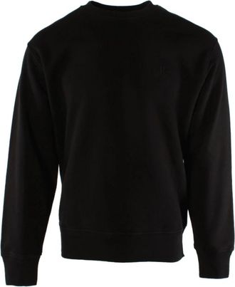C.P. Company Diagonal Fleece Crewneck Sweatshirt - Heren - Sweatshirts - Zwart - XL - Katoen - Hoodies & sweatvesten