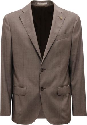 Corneliani Blazers, male, Brown, XL, Right Drop 6R Jacket