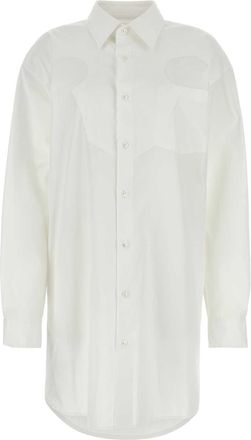 Maison Margiela White Poplin Shirt Mini Dress