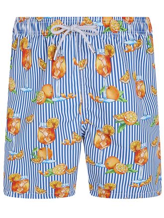 MC2 Saint Barth Gustavia Orange Taste Stripes Swim Shorts