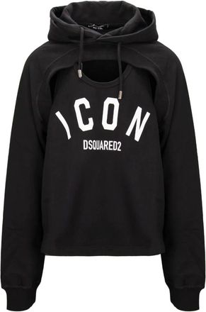 Dsquared2 Hoodies, male, Black, Size: M Hoodies