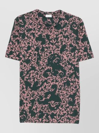 Dries Van Noten all over print round neck short sleeves