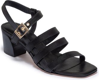 Bernardo Novi Leather Mid Heel Sandal