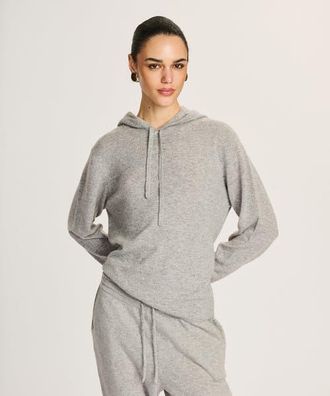 Naadam Signature Cashmere Hoodie in Cement at Nordstrom, Size 3X-Large