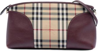 Burberry Pre-owned Cross Body Bags, female, Brown, Size: ONE SIZE Pre-owned Leather Crossbody Bag