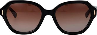 Longchamp Lo 801S Zonnebril - Dames - Zonnebrillen - Zwart - 56 MM - Accessoires
