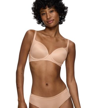 Triumph B&uuml;gel-BH TRIUMPH Body Make-up Soft Touch WP EX, Damen, Gr. 70, Cup E, neutral beige, Microtouch, Obermaterial: 57% Polyamid, 29% Elasthan, 14% Polyest