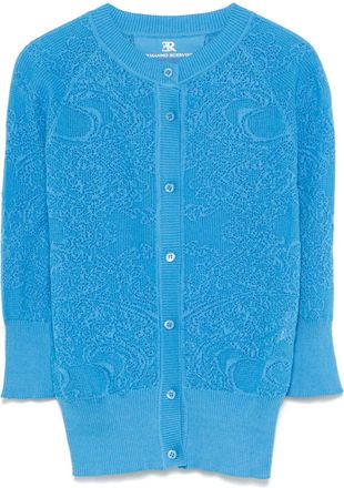Ermanno Scervino Cardigan con pizzo - Blu