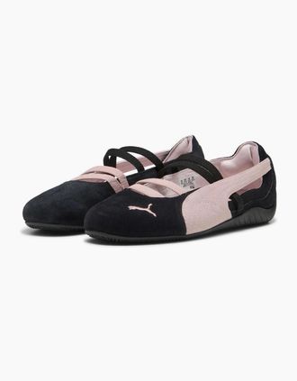 Puma Womens Puma Speedcat Ballet SD Suede Womens Black/Mauve Mist Shoes - Size: 5