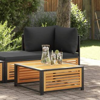 vidaXL Tavolo da Giardino 68x68x30 cm in Legno Massello di Acacia - Vidaxl