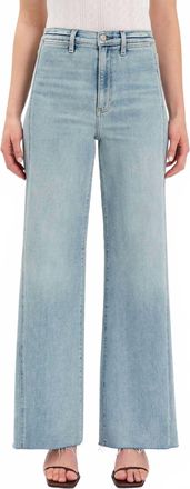 Daze Far Out High Rise Wide Leg Jeans In Hot Streak