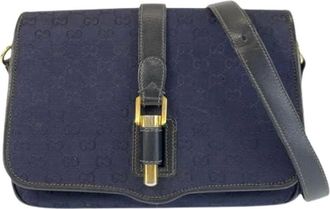 Gucci Pre-owned Cross Body Bags, female, Blue, Size: ONE SIZE Pre-owned Cross Body Bag