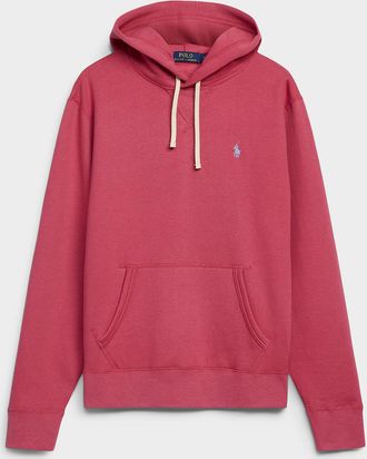 Polo Ralph Lauren Polo Shirt Ralph Lauren - Mens Embroidered rider fleece-lined hoodie