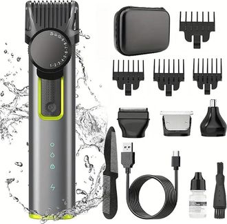 OEM Professioneel Draadloze Mannen Hairtrimmer, Hoge Prestatie, Oplaadbaar, Thuisgrooming Kit With Led-scherm